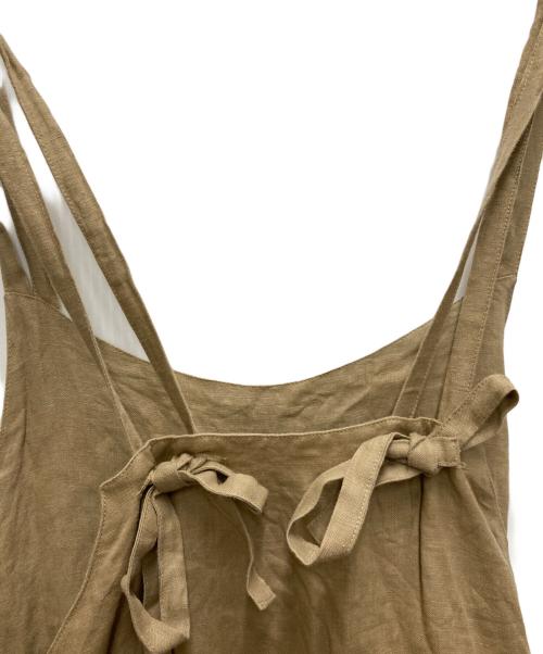 ikkuna/SUZUKI TAKAYUKI（イクナ/スズキタカユキ）ikkuna/suzuki takayuki (イクナ/スズキタカユキ) リネンサロペット ベージュ サイズ:1の古着・服飾アイテム