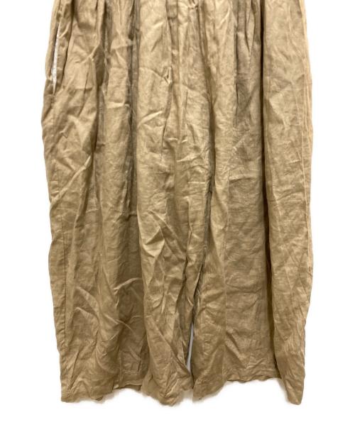 ikkuna/SUZUKI TAKAYUKI（イクナ/スズキタカユキ）ikkuna/suzuki takayuki (イクナ/スズキタカユキ) リネンサロペット ベージュ サイズ:1の古着・服飾アイテム