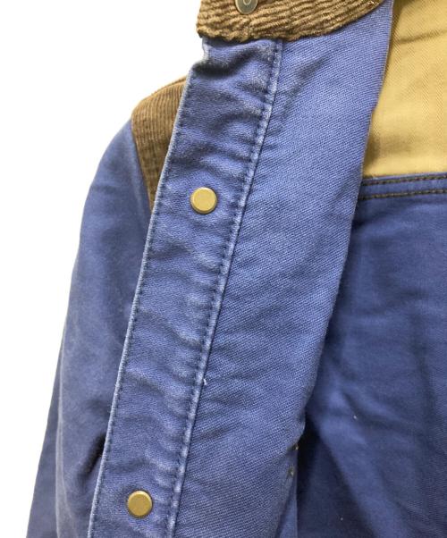 JUNYA WATANABE MAN PINK（ジュンヤワタナベマン ピンク）JUNYA WATANABE MAN PINK (ジュンヤワタナベマン ピンク) コーデュロイ切替ロングシャツ インディゴ サイズ:Ⅿの古着・服飾アイテム