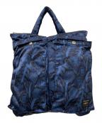 PORTER×MAKOTO KAGOSHIMAポーター×マコトカゴシマ）の古着「ヘルメットバッグ」｜ブルー