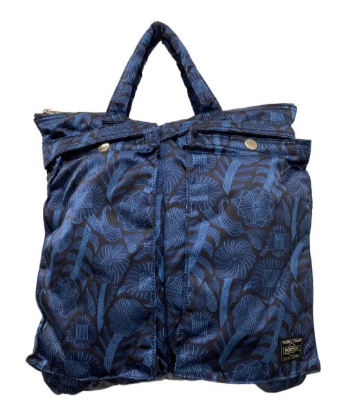 PORTER（ポーター）PORTER (ポーター) MAKOTO KAGOSHIMA (マコトカゴシマ) ヘルメットバッグ ブルーの古着・服飾アイテム