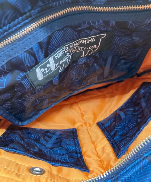 PORTER（ポーター）PORTER (ポーター) MAKOTO KAGOSHIMA (マコトカゴシマ) ヘルメットバッグ ブルーの古着・服飾アイテム