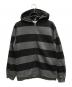 stussy（ステューシー）の古着「90`Sボーダージップフーディ」｜グレー
