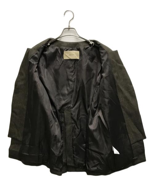 Hella（ヘラ）HELLA (ヘラ) collarless desgin jacket ブラウン サイズ:FREEの古着・服飾アイテム