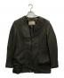 HELLA（ヘラ）の古着「collarless desgin jacket」｜ブラウン