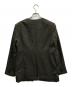 HELLA (ヘラ) collarless desgin jacket ブラウン サイズ:FREE：15000円
