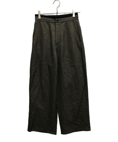 Hella（ヘラ）HELLA (ヘラ) double waist pants ブラウン サイズ:38の古着・服飾アイテム