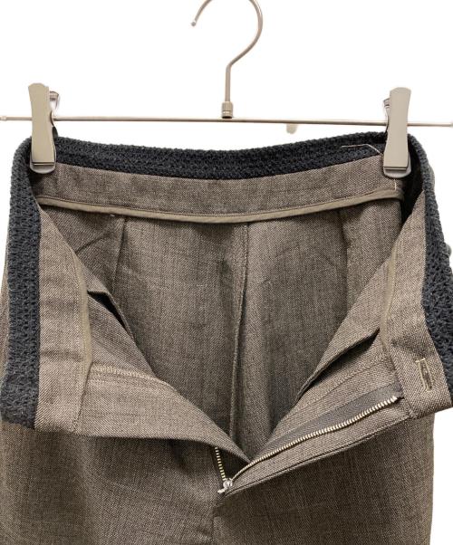 Hella（ヘラ）HELLA (ヘラ) double waist pants ブラウン サイズ:38の古着・服飾アイテム