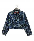 GAULTIER JEANSゴルチエジーンズ）の古着「総柄ジャケット」｜ブルー