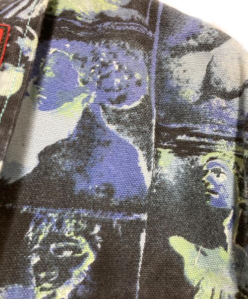 GAULTIER JEANS（ゴルチエジーンズ）GAULTIER JEANS (ゴルチエジーンズ) 総柄ジャケット ブルー サイズ:46の古着・服飾アイテム