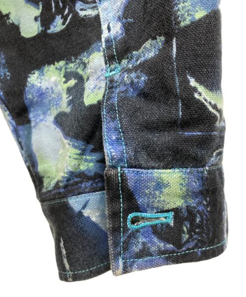 GAULTIER JEANS（ゴルチエジーンズ）GAULTIER JEANS (ゴルチエジーンズ) 総柄ジャケット ブルー サイズ:46の古着・服飾アイテム