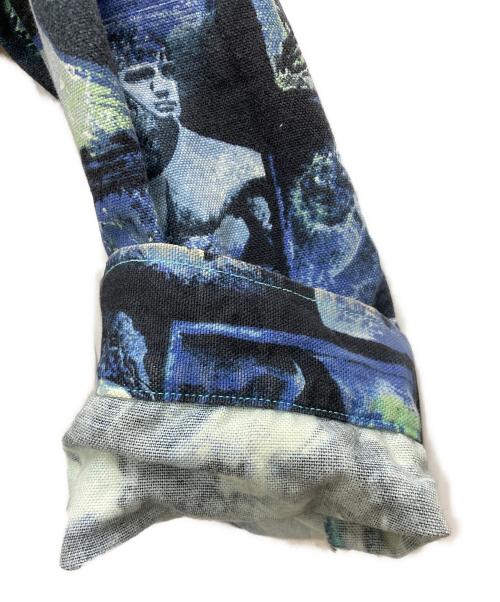 GAULTIER JEANS（ゴルチエジーンズ）GAULTIER JEANS (ゴルチエジーンズ) 総柄ジャケット ブルー サイズ:46の古着・服飾アイテム