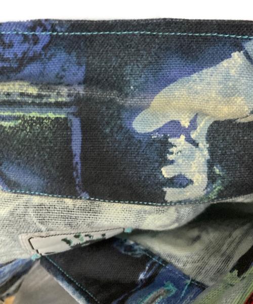 GAULTIER JEANS（ゴルチエジーンズ）GAULTIER JEANS (ゴルチエジーンズ) 総柄ジャケット ブルー サイズ:46の古着・服飾アイテム