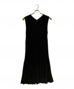 ALAIAアライア）の古着「ノースリーブニットワンピース」｜ブラック