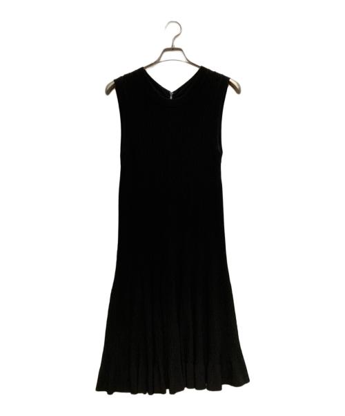 ALAIA（アライア）ALAIA (アライア) ノースリーブニットワンピース ブラック サイズ:40の古着・服飾アイテム