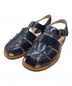 PARABOOTパラブーツ）の古着「IBERIS グルカサンダル」｜ネイビー