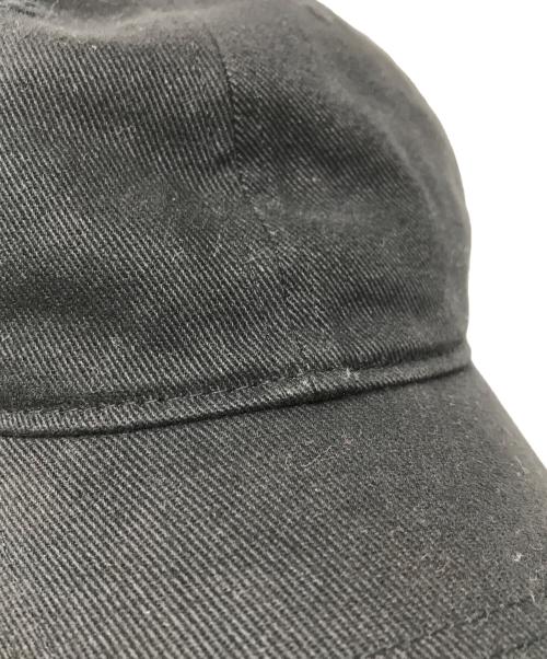 Acne studios（アクネ ストゥディオス）ACNE STUDIOS (アクネ ストゥディオス) ツイルロゴキャップ ブラックの古着・服飾アイテム