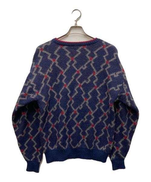 Yves Saint Laurent（イヴサンローラン）Yves Saint Laurent (イヴサンローラン) 90's マルチデザインニット ネイビー サイズ:Mの古着・服飾アイテム