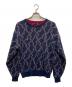 Yves Saint Laurent（イヴサンローラン）の古着「90's マルチデザインニット」｜ネイビー
