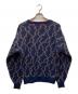 Yves Saint Laurent (イヴサンローラン) 90's マルチデザインニット ネイビー サイズ:M：8000円