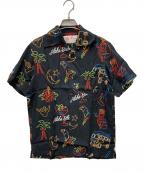Aloha Blossomアロハブロッサム）の古着「アロハシャツ」｜ブラック