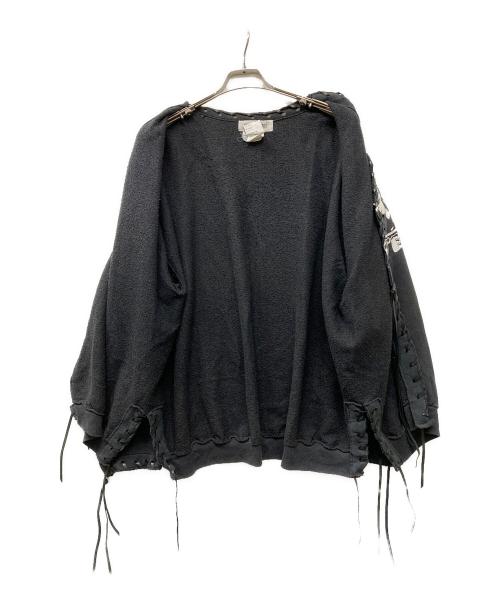 DISCOVERED（ディスカバード）DISCOVERED (ディスカバード) ドッキングスウェットカーディガン ブラック サイズ:FREEの古着・服飾アイテム