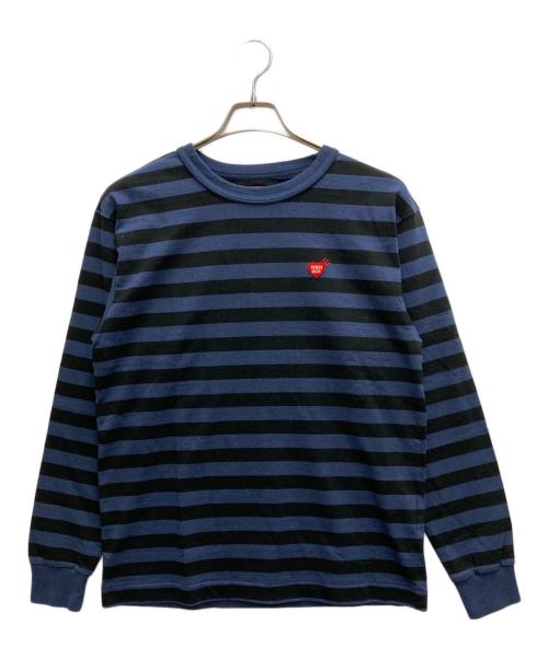 HUMAN MADE（ヒューマンメイド）HUMAN MADE (ヒューマンメイド) STRIPED L/S T-SHIRT ネイビー サイズ:Sの古着・服飾アイテム