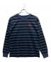 HUMAN MADE（ヒューマンメイド）の古着「STRIPED L/S T-SHIRT」｜ネイビー