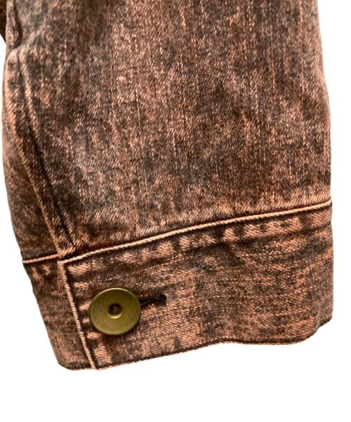 Maison MIHARA YASUHIRO（メゾン ミハラ ヤスヒロ）Maison MIHARA YASUHIRO (メゾン ミハラ ヤスヒロ) 製品染めデニムコート グレー×オレンジ サイズ:freeの古着・服飾アイテム