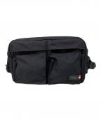 PORTER×浦和レッズポーター×ウラワレッズ）の古着「スモーキー キャンバスウエストバッグ」｜ブラック