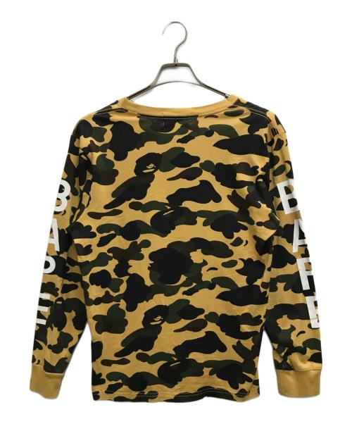 A BATHING APE（ア ベイシング エイプ）A BATHING APE (ア ベイシング エイプ) ダックカモカットソー ベージュ サイズ:Sの古着・服飾アイテム