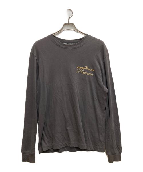 ALEXANDER WANG（アレキサンダー・ワン）ALEXANDER WANG (アレキサンダーワン) 刺繍ロングスリーブカットソー グレー サイズ:Sの古着・服飾アイテム