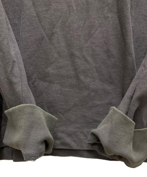 ALEXANDER WANG（アレキサンダー・ワン）ALEXANDER WANG (アレキサンダーワン) 刺繍ロングスリーブカットソー グレー サイズ:Sの古着・服飾アイテム