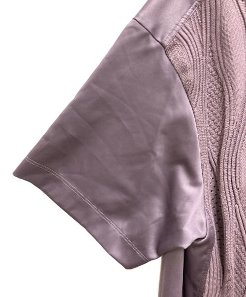 MAISON SPECIAL（メゾンスペシャル）MAISON SPECIAL (メゾンスペシャル) Blister Combination Prime-Over Crew Neck T-Shirt パープル サイズ:1の古着・服飾アイテム