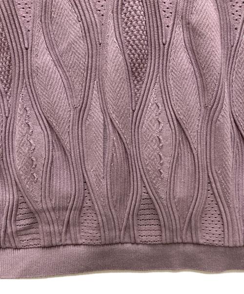 MAISON SPECIAL（メゾンスペシャル）MAISON SPECIAL (メゾンスペシャル) Blister Combination Prime-Over Crew Neck T-Shirt パープル サイズ:1の古着・服飾アイテム