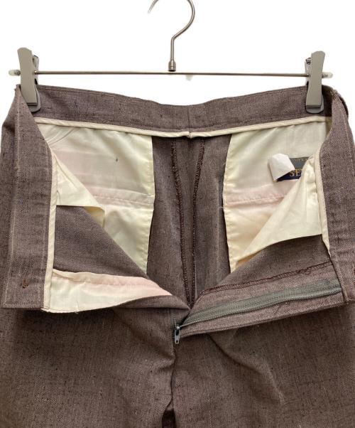 LEVI'S SEVENS（リーバイスセブンズ）LEVI'S SEVENS (リーバイスセブンズ) 80`Sネップ2タックスラックス ブラウン サイズ:表記無しの古着・服飾アイテム