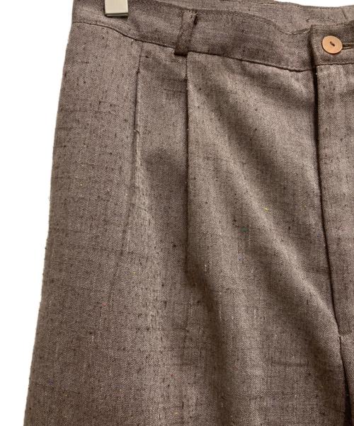 LEVI'S SEVENS（リーバイスセブンズ）LEVI'S SEVENS (リーバイスセブンズ) 80`Sネップ2タックスラックス ブラウン サイズ:表記無しの古着・服飾アイテム