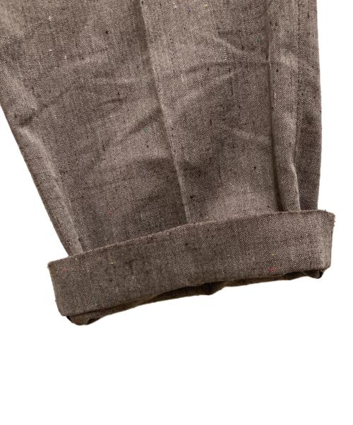 LEVI'S SEVENS（リーバイスセブンズ）LEVI'S SEVENS (リーバイスセブンズ) 80`Sネップ2タックスラックス ブラウン サイズ:表記無しの古着・服飾アイテム