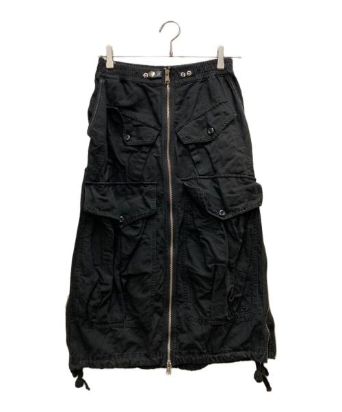 DIESEL（ディーゼル）DIESEL (ディーゼル) O-GINESTRA-NY SKIRT ブラック サイズ:24の古着・服飾アイテム