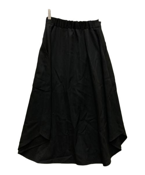 Ujoh（ウジョー）UJOH (ウジョー) ウールツイルドッキングフレアスカート ブラック サイズ:1の古着・服飾アイテム