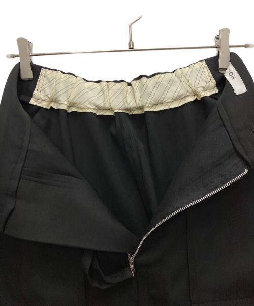 Ujoh（ウジョー）UJOH (ウジョー) ウールツイルドッキングフレアスカート ブラック サイズ:1の古着・服飾アイテム