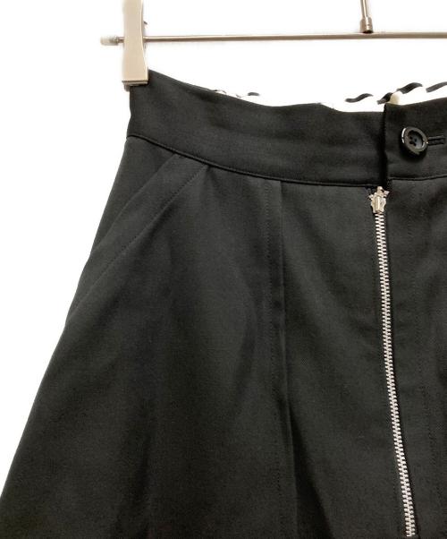Ujoh（ウジョー）UJOH (ウジョー) ウールツイルドッキングフレアスカート ブラック サイズ:1の古着・服飾アイテム