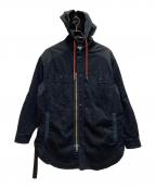 ）の古着「ナイロンコンビデニムフードジャケット」｜インディゴ