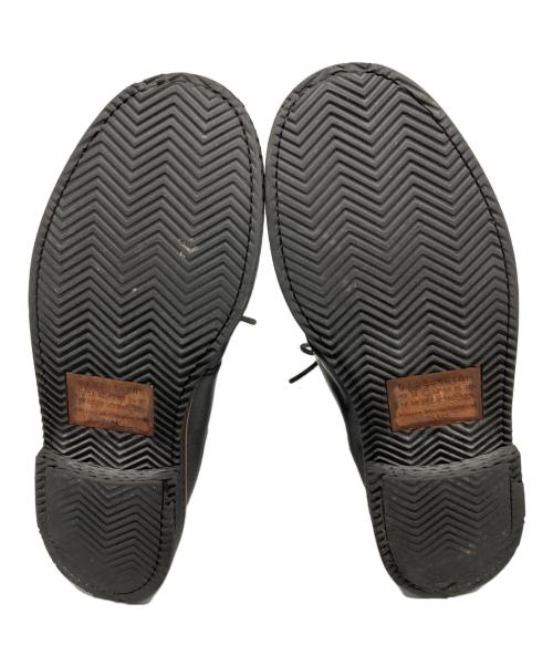 Maison Martin Margiela（メゾンマルタンマルジェラ）Maison Martin Margiela (メゾンマルタンマルジェラ) ホワイトステッチチャッカーブーツ ブラック サイズ:44の古着・服飾アイテム