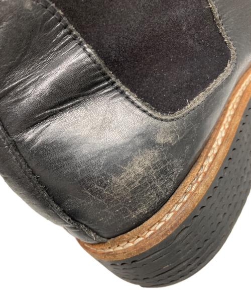 Maison Martin Margiela（メゾンマルタンマルジェラ）Maison Martin Margiela (メゾンマルタンマルジェラ) ホワイトステッチチャッカーブーツ ブラック サイズ:44の古着・服飾アイテム