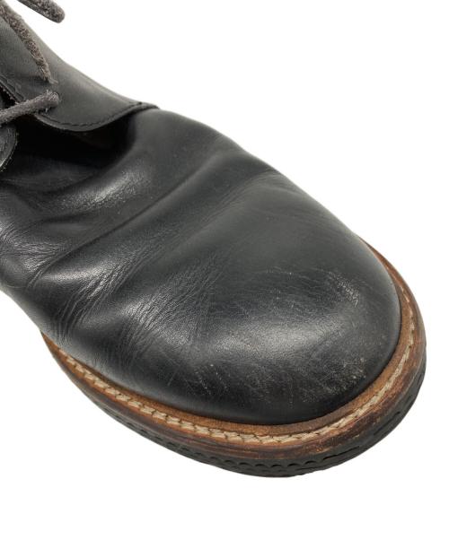 Maison Martin Margiela（メゾンマルタンマルジェラ）Maison Martin Margiela (メゾンマルタンマルジェラ) ホワイトステッチチャッカーブーツ ブラック サイズ:44の古着・服飾アイテム