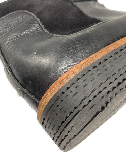 Maison Martin Margiela（メゾンマルタンマルジェラ）Maison Martin Margiela (メゾンマルタンマルジェラ) ホワイトステッチチャッカーブーツ ブラック サイズ:44の古着・服飾アイテム