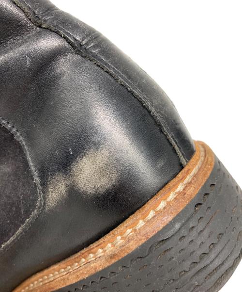 Maison Martin Margiela（メゾンマルタンマルジェラ）Maison Martin Margiela (メゾンマルタンマルジェラ) ホワイトステッチチャッカーブーツ ブラック サイズ:44の古着・服飾アイテム