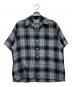 WACKO MARIA（ワコマリア）の古着「OMBRE CHECK OPEN COLLAR SHIRT S/S」｜ブルー