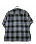 WACKO MARIA (ワコマリア) OMBRE CHECK OPEN COLLAR SHIRT S/S ブルー サイズ:Ⅿ：17000円